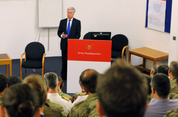 Rt Hon Michael FALLON MP Secretary of State for Defence visited Army HQ in Andover today to speak to senior officers on his plans for Defence over the next five years of Conservative Government. He was met by General Sir Nick Carter, Chief of General Staff. The Minister emphasised the need for the Army to remain 'ready' to deter against threats and protect the UK and our NATO allies. On the issue of reforms he said, 'The best outcome for me as Secretary of State is to say, we have what Defence needs'. The Secretary of State for Defence has overall responsibility for the business of the department providing strategic direction on policy, operations, acquisition and personnel matters, including: Operational strategy, including as a member of the National Security Council. Defence planning, programme and resource allocation international relations including lead for US, France and Saudi Arabia. Defence exports policy, including as chair of the cross-Government Exports Working Group, Nuclear programme and Communications. Pic- Richard Watt / MOD