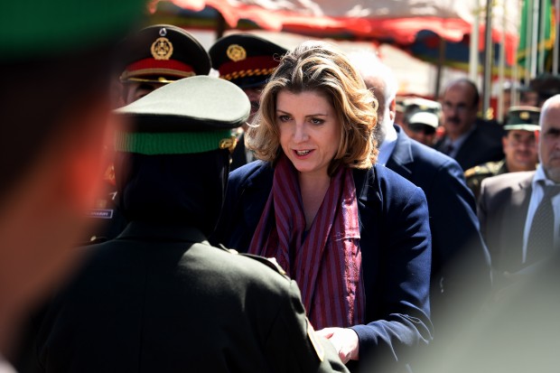 Armed Forces Minister Penny Mordaunt praises female cadets on graduation from Afghanistans Officer Academy. During her first overseas ministerial visit Penny Mordaunt witnessed the graduation of the cadets in Kabul. Since the end of combat operations in October, the focus of the UKs efforts in the country has been training and advising the Afghan National Defence and Security Forces (ANDSF), including leading the mentoring of Afghan instructors at the ANAOA. 