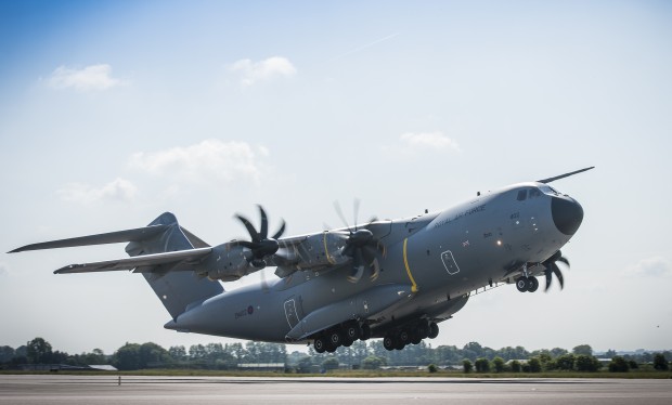 A400M Takes off from RAF Brize Norton 