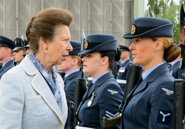 Parade to commemorate the official stand-up of LXX Sqn and the presentation of its new Standard at Royal Air Force Brize Norton on 23 Jul 15. HRH The Princess Royal was the Reviewing Officer for the Parade, with CAS as the Guest of Honour and AOC 2 Gp, the Stn Cdr, Head of Establishment (HoE) and Chaplain-in-Chief in attendance.