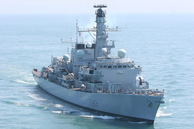 HMS St Albans will act as Guard ship for America’s Cup World Series, her presence seen clearly in the Solent on each of the four days of racing.