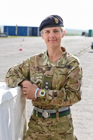 Brigadier Sharon Nesmith, Brigade Commander of 1st UK Signal Brigade. 