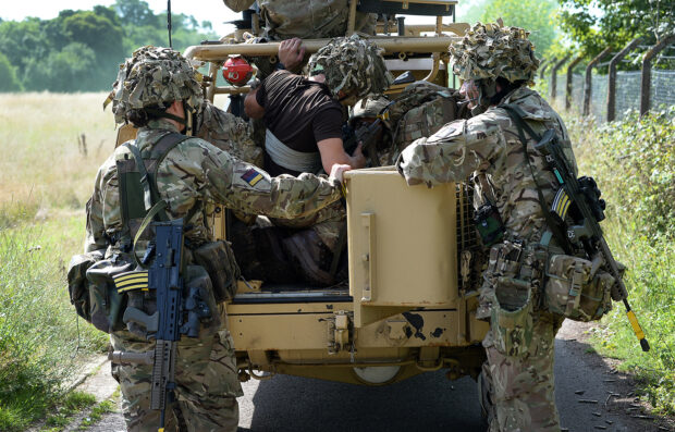 Soldiers from the Dudley based B Squadron Royal Yeomanry (B Sqn RY) have been exercising on the Bramley Training Area in Hampshire. Elements of the weekend training as included reaction to fire and casualty evacuation drills. The Squadron provides a deployable light reconnaissance force, which can be used in wide range of operations from peace support through to major combat operations overseas.