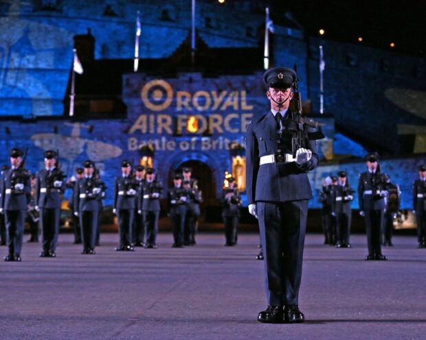 RAF LOSSIEMOUTH SUPPORTS THE ROYAL EDINBURGH MILITARY TATTOO This year’s Royal Edinburgh Military Tattoo is set to be the most spectacular yet with flypasts planned by Typhoons from RAF Lossiemouth’s 1(Fighter) Squadron. The Tattoo's unique ability to bring together thousands of people for this annual celebration of music and entertainment continues and the public's appetite for pomp and ceremony shows no sign of diminishing.   This year’s event will see a parade of talent from 4 continents as the world’s most famous military tattoo celebrates 'East Meets West'. Set against the stunning backdrop of Edinburgh Castle, presentations will include flypasts, pipers, drummers, singers and dancers as well as one of the world's most sensational percussion groups, Switzerland's Top Secret Drum Corps.  Officer Commanding 1(Fighter) Squadron, Wing Commander Michael ‘Sooty’ Sutton said; “The Royal Edinburgh Military Tattoo is one of the showpiece events held in Scotland and is famous around the world.  It is a great privilege to be able to support an occasion that demonstrates the enormous wealth of talent that the military has within its ranks.” He continued; “This year’s event is extra special for the Royal Air Force as it commemorates the 75th Anniversary of the Battle of Britain.  As the Commanding Officer of a Squadron that was heavily involved in the fighting of 1940, the flypasts will be a poignant salute to the sacrifices of my predecessors.”   Performers from over 48 countries have taken part in the Tattoo, and around 30 per cent of the 220,000 audience each year are from overseas. In addition to this, the Tattoo has been televised in more than 40 countries. An annual television audience of 100 million watches the coverage worldwide. Originator: Flt Lt Myers Section:MCO Ext:6175 *For more Information Contact Photographic Section, RAF Lossiemouth, IV31 6SD. Tel: 01343 817191