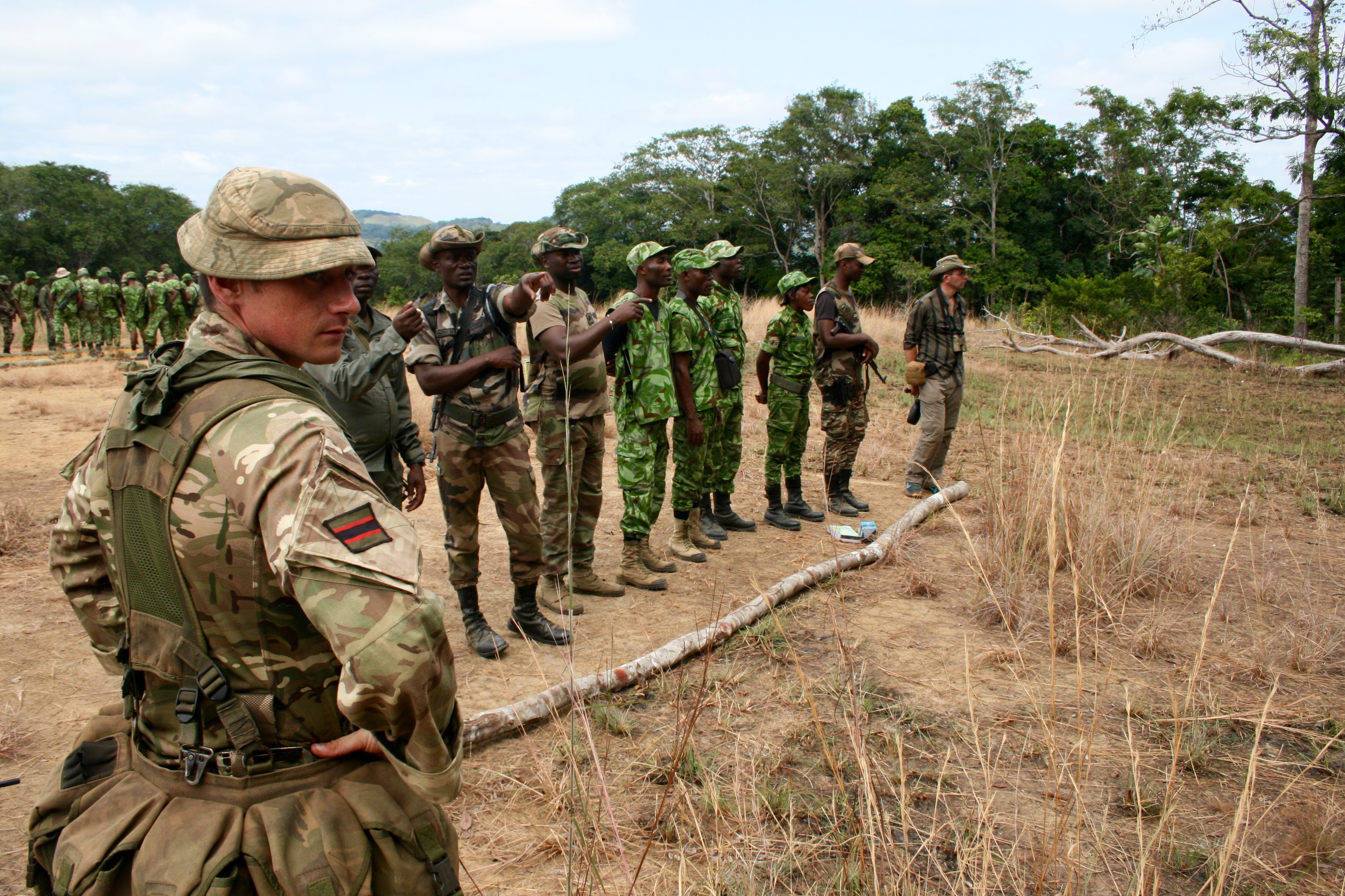 British Army anti elephant poaching training up and running in Gabon