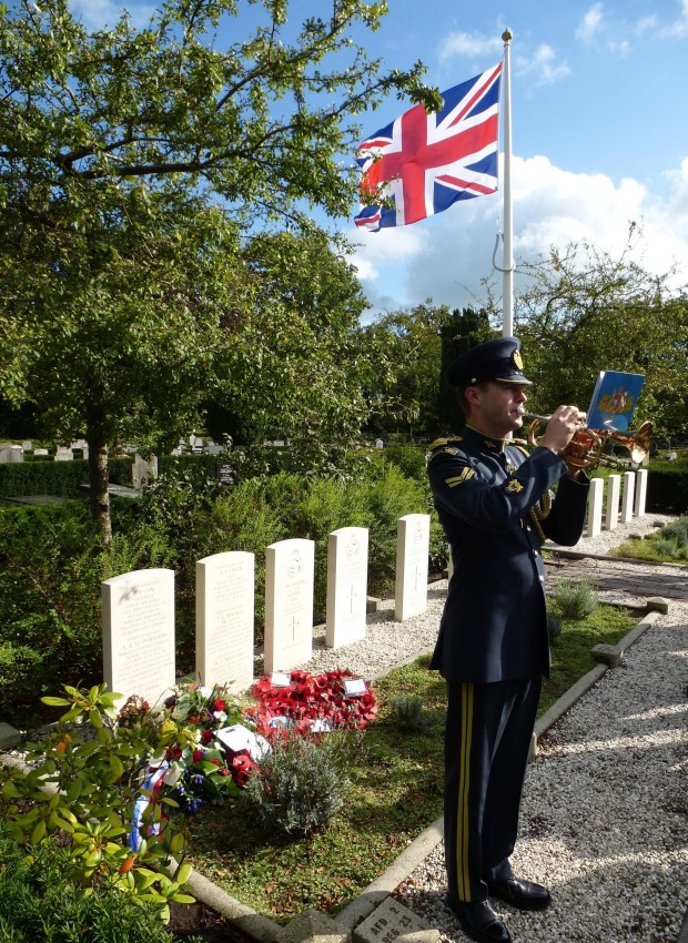 The service featured a trumpeter from the Central Band of the RAF