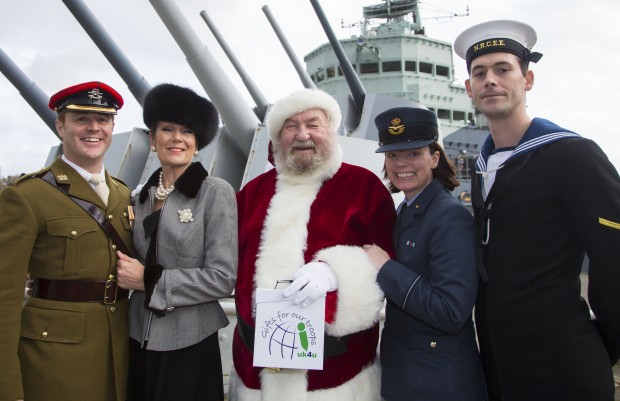 2015 Christmas Gift Initiative For Armed Forces Launches On HMS Belfast.