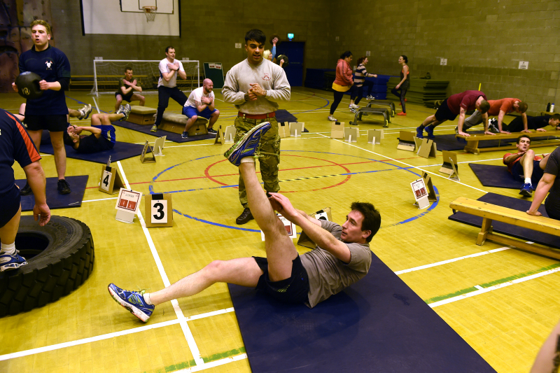 As part of the Get Army Fit Campaign the Army Reserves Units in and around Edinburgh are encouraging people, service personnel and civilians, to come along to Redford Barracks gym on a Tuesday evening.