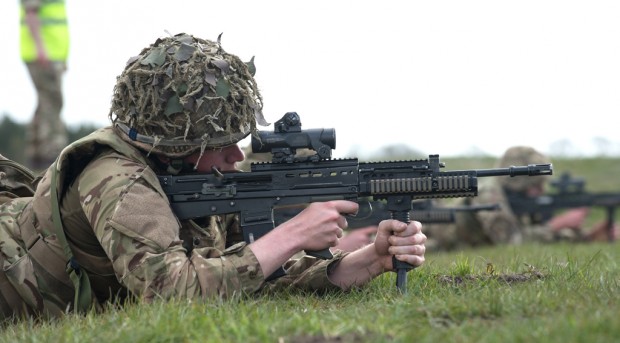 PHOTOGRAPHER: Cpl Michael Strachan Pictured: 4th Infantry Brigade shooting competition NOTES: Please Credit Photographer, Cpl Michael Strachan, Army Photographer © MOD / Crown Copyright, 2016. This image is for current news purposes only and is available for further use under the Open Government License scheme. Contact the MOD on Tel. 01179 132872