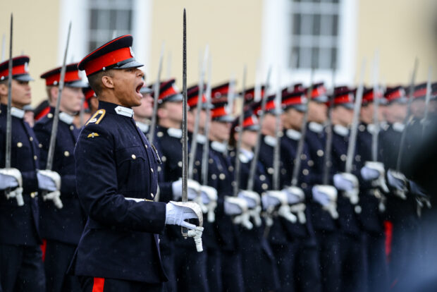 Photographer: Cpl Jamie Dudding RLC The Sword of Honour: Senior Under Officer (SUO) Kidane Cousland ROYAL ARTILLERY Senior Under Officer (SUO) Cousland left school at the age of 15 and joined the Army when he was 16 years of age. He was top of the Army Selection Board at 16. He attended AFC Harrogate and won Gunner of the Year at Larkhill Phase Two training, won the Commandants Certificate for top student on the All Arms Commando course at 18 years of age. After being promoted to LBdr, SUO Cousland deployed to 18 different countries during the five years of regimental duties on exercise and operations. In the year prior to attending the RMAS, he was top student on his All Arms Physical Training Instructors Course. He went on to win Soldier of the Year. Attended his Junior NCO Course and won top student and later promoted to the rank of Bdr. Whilst at the RMAS, he has represented the Academy at the Breda Games as team captain in the speed march event, winning and setting the years record. Due to this he was voted Man of the Match and won the most Valuable Player for the competition. His Royal Highness Prince Salman bin Hamd Al-Khalifa, from the Kingdon of Bahrain, will represent Her Majesty The Queen at the Sovereigns Parade at the Royal Military Academy Sandhurst on Friday 15th April 2016. The Parade marks the completion of a years intensive training for 172 officer cadets from the United Kingdom and 28 officer cadets from 18 overseas countries. The United Kingdom officer cadets will be officially commissioned as officers in the British Army at midnight on the 15th April and those from overseas will return to their countries armies. Also on Parade will be the officerWork cadets from the junior and intermediate terms. The day begins with a Commissioning Service in the Academys Royal Memorial Chapel for the senior term officer cadets and their parents and the Parade itself commences with the officer cadets marching on at 1050 hours.