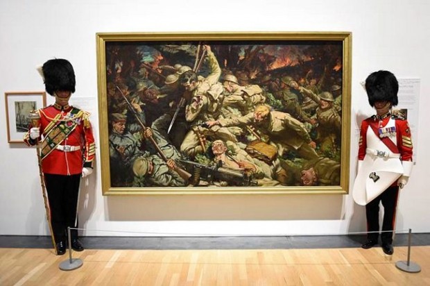 The fine art exhibition “War’s Hell!” is being held at the National Museum Wales in Cardiff. The exhibition displays poems, paintings and artefacts from Welsh Regiments who fought during the First World War.