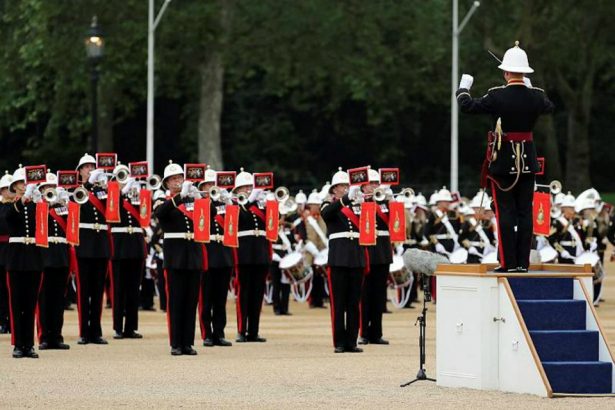 Massed bands of the Royal Marines