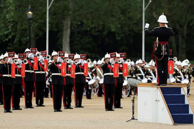 Massed bands of the Royal Marines