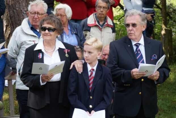 Cox family at today's service