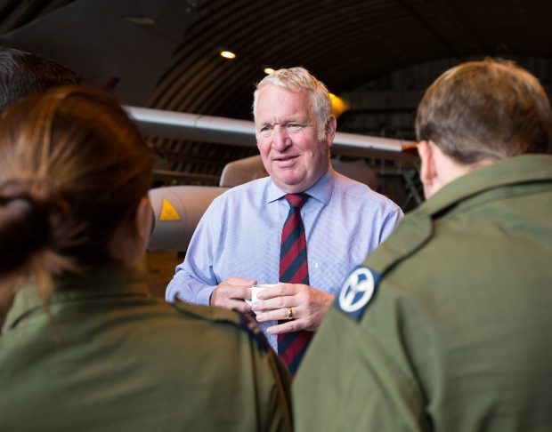 Armed Forces Minister Mike Penning has visited Royal Air Force personnel at RAF Marham to reassure them after last week’s attempted abduction.