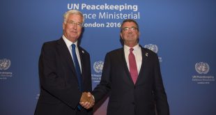Defence Secretary Michael Fallon (meets with US Defence Secretary Ash Carter, on the eve of the UK hosted UN Peacekeeping Defence Ministerial.