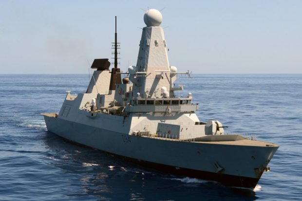 Royal Navy warship HMS Diamond will sail to the southern Mediterranean to join an operation aimed at countering arms trafficking. Crown Copyright.