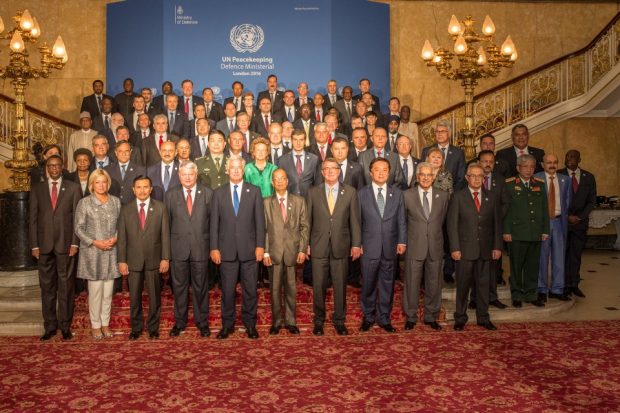 Representatives from 80 nations attended the UN Peacekeeping Defence Ministerial in London. Crown Copyright.
