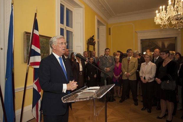 Defence Secretary Michael Fallon has announced that UK and German Armed Forces will work more closely on exercises and operations. Picture: German Embassy London.