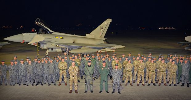 Royal Air Force Typhoon fighter jets and a Voyager aircraft have landed in Japan. Four Typhoon fighter aircraft, flown by No 2 (AC) Squadron pilots from RAF Lossiemouth, arrived at Japan Air Self Defense Force (JASDF) Misawa Air Base, in the northern part of the island of Honshu on Saturday. An RAF Voyager from RAF Brize Norton, crewed by No 10 and !01 Squadrons, provided air-to-air refuelling during the 3,500 mile (5,600 km) non-stop flight from Malaysia. This marks the first bilateral exercise ever in Japan for the JASDF to host with foreign military other than the U.S. The Exercise, named Guardian North 16, represents an opportunity for both air forces to learn from each other and develop their skills.