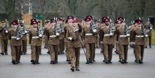 B Squadron on parade at Army Training Regiment in Winchester.