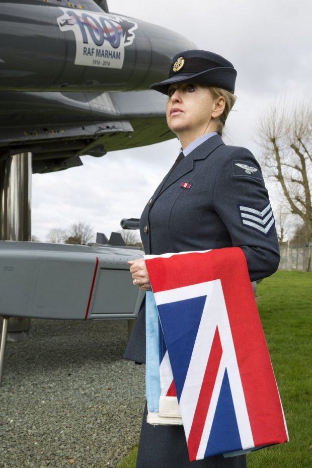 Full Time Reserve Service (FTRS) Sgt Lines from RAF Marham. In charge of all ceremonial duties.