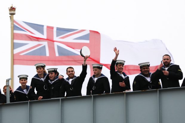 HMS Ocean, the Royal Navy’s Fleet Flagship, has returned to her base port