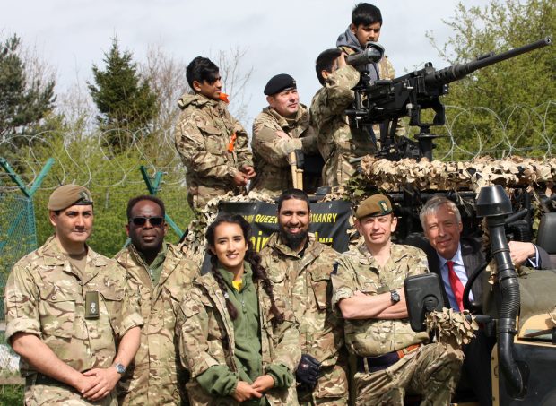 Defence Minister Earl Howe young people from youth groups and schools in Keighley, Bradford and Dewsbury are part of a week of one and two-day camps being piloted by 4th Infantry Brigade, the regional brigade for Yorkshire and the North East