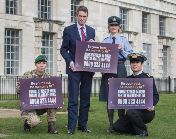 To mark the one month anniversary of the MOD and Combat Stress mental health helpline for serving personnel, the Mail on Sunday features pictures of the new card which has been designed to promote the helpline. Crown copyright.