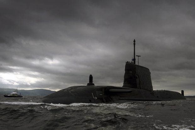 Britain's third £1 billion Astute Class nuclear submarine, HMS Artful. Crown copyright.