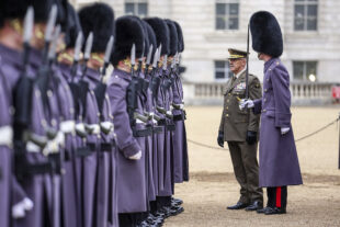 The Spanish Chief of the Defence Staff inspects a guard of honour