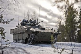 AJAX Scout vehicle In-Country cold weather system trialling at Tame Ranges in Sweden, between Feb-Mar 2019.
