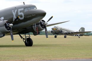 Dakota aircraft on an airfield