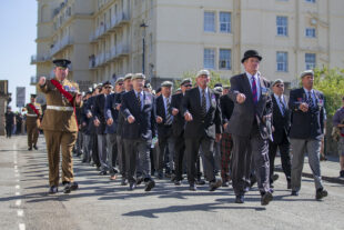 Veterans parade on Armed Forces Day